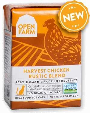 OPEN FARM Grain-Free Harvest Chicken Rustic Blend for Cats