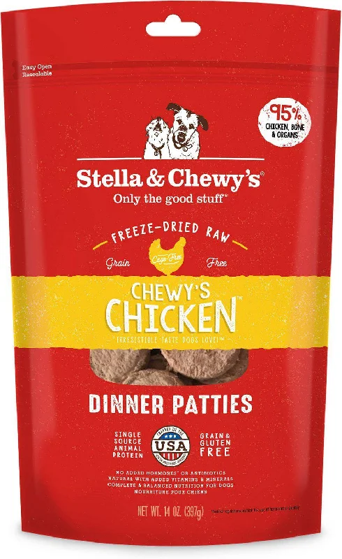 Stella & Chewy's Chewy's Chicken Grain-Free Freeze-Dried Raw Dinner Patties Dog Food